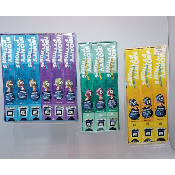 Monty Python's Flying Circus VHS Box Set BBC British Comedy - 4 Sets 1- 12 Tapes - Picture 1 of 6